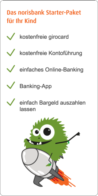 Kinderkonto: Das Kostenlose Girokonto Für Minderjährige | Norisbank