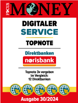 Siegel Focus Money: Digitaler Service Topnote